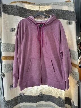Champion Hooded Sweatshirt Women's XXL Pink Heather Full Zip
